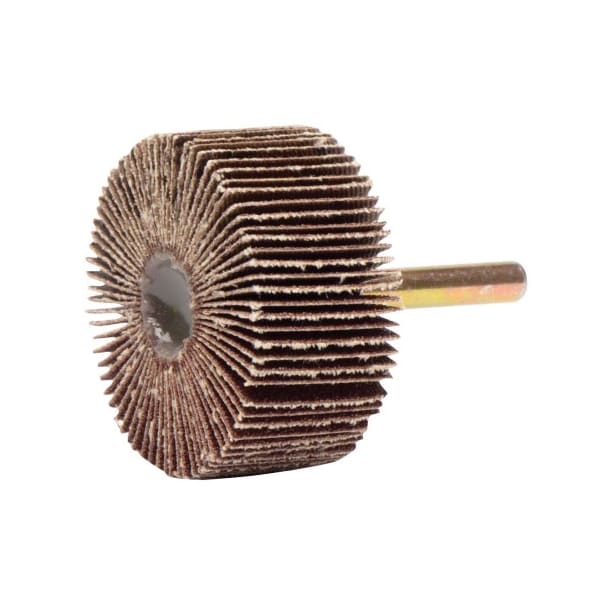 Weiler 2" x 1" Tiger Coated Abrasive Flap Wheel, 1/4" Stem, 120AO 52017 - main